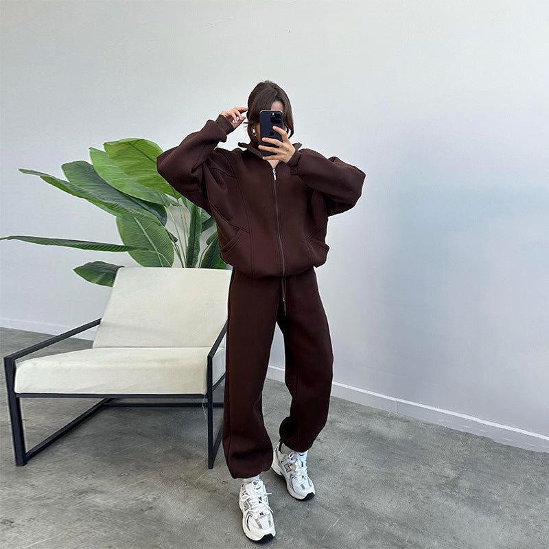 Survêtement Femme : Zippé avec Poches