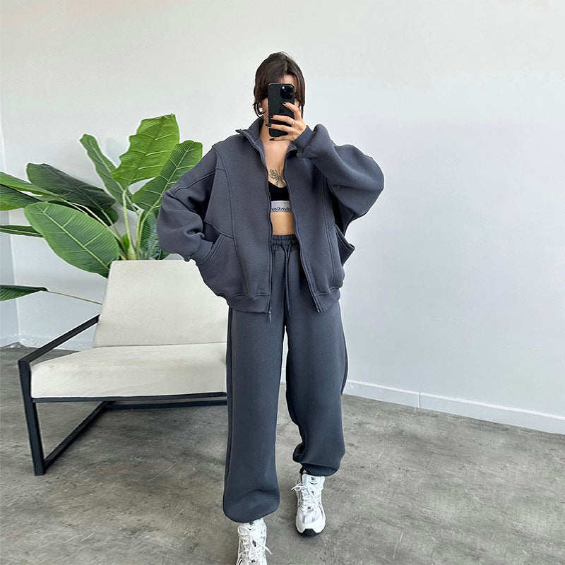 Survêtement Femme : Zippé avec Poches