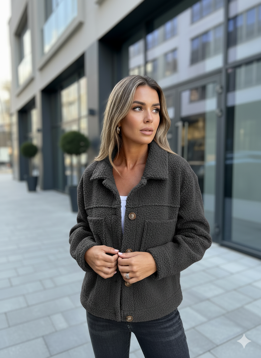 Manteau Court en Laine d’Agneau