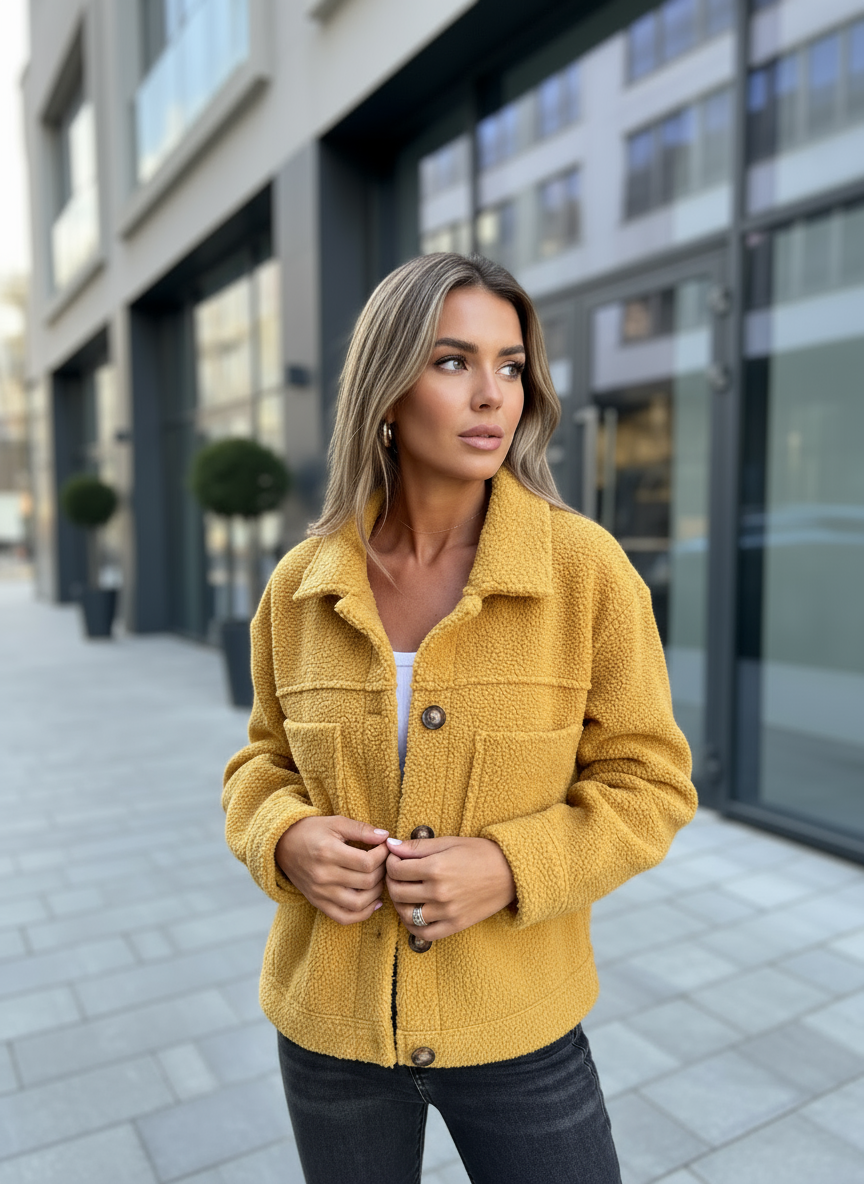 Manteau Court en Laine d’Agneau