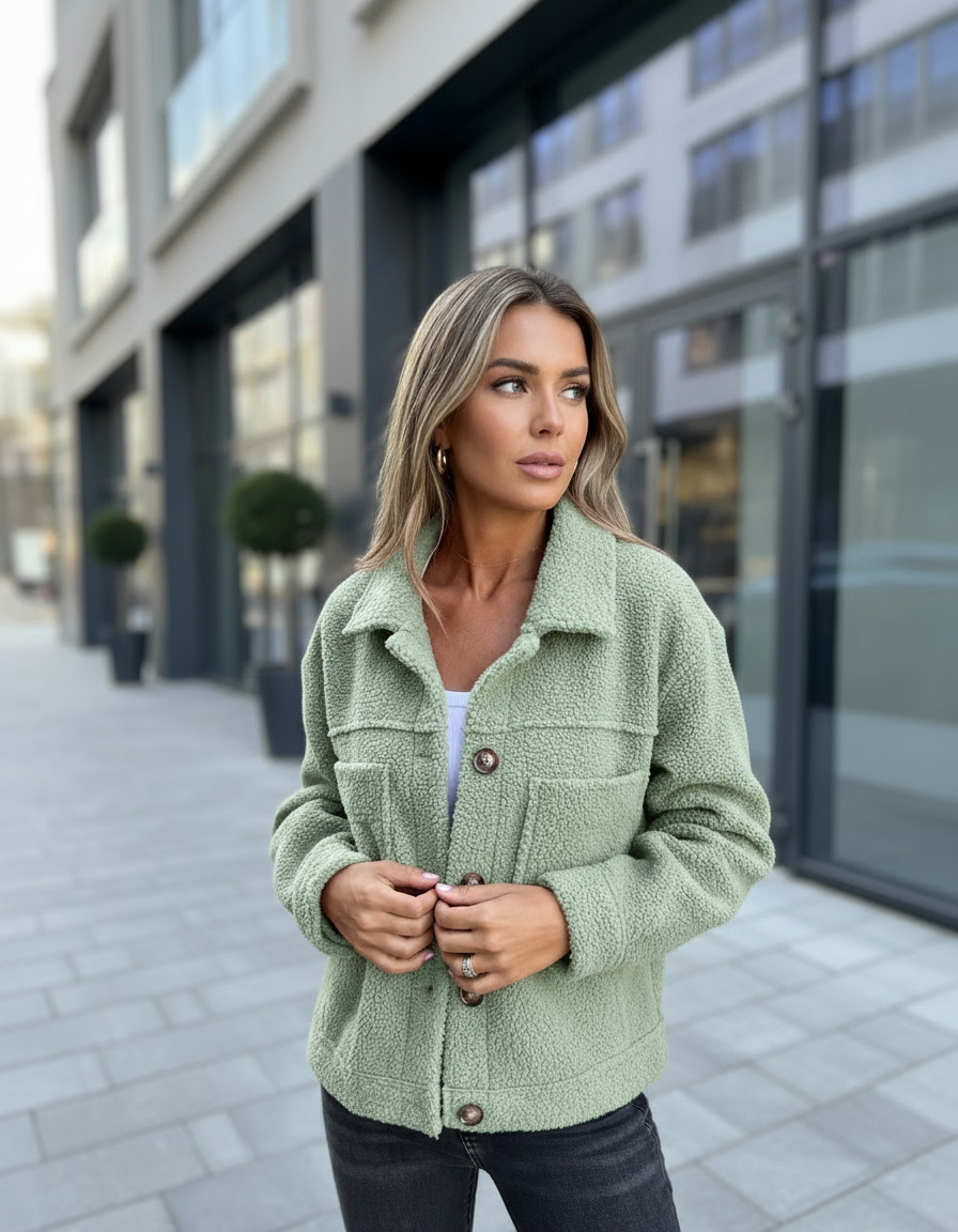 Manteau Court en Laine d’Agneau